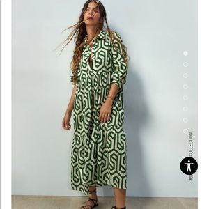 Zara Karen Geometric Print Dress
